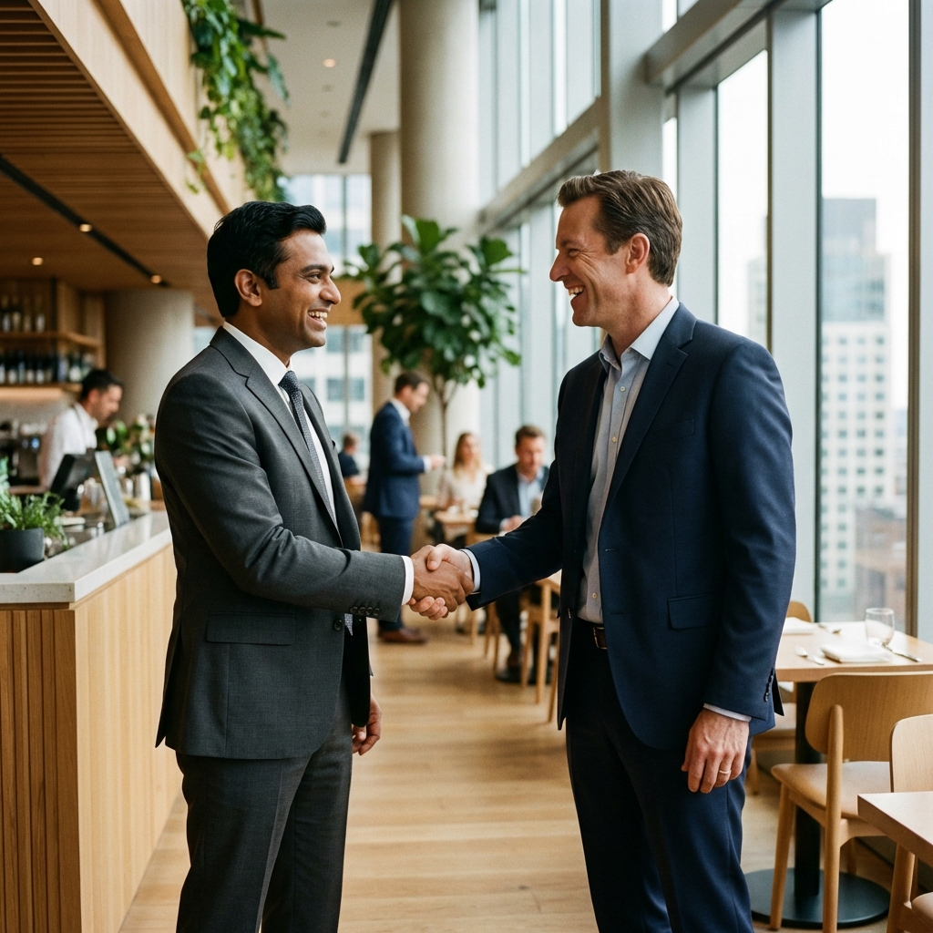 Franchise Opportunity Handshake